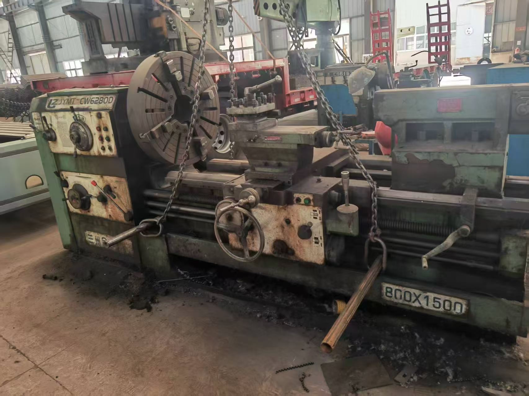 新到一台兰州金宇6280一米半车床，质优价廉给钱就卖