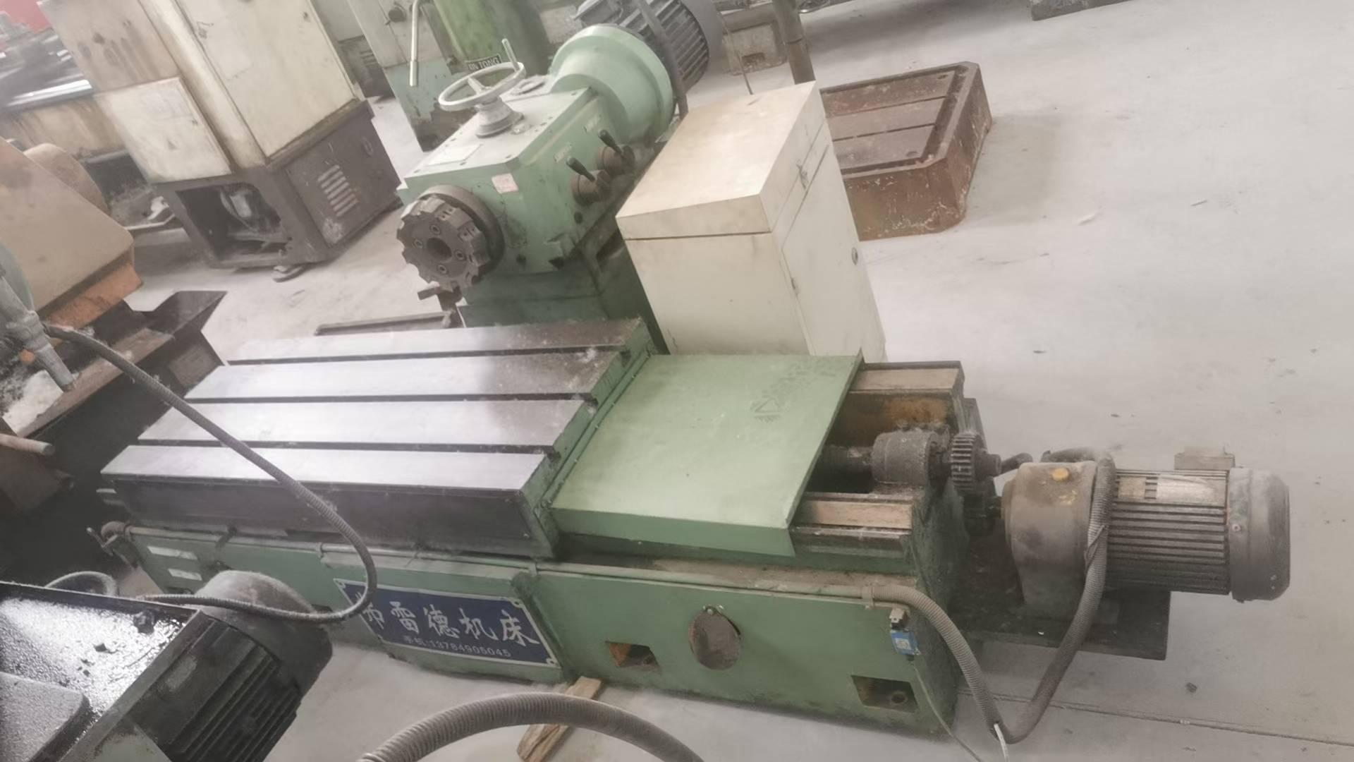 新到一台端面铣床，工作台尺寸500*1200，成色绝佳闭眼入系列，需要来聊
